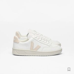 Veja White and Cream/Sable Sneakers (V12)